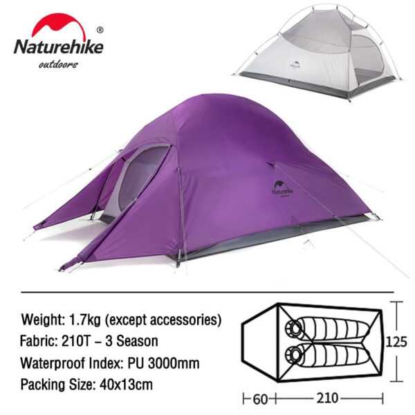 Ultralight 20D Nylon Camping Tent - Image 4